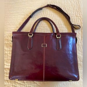Tony Perotti leather messenger bag,